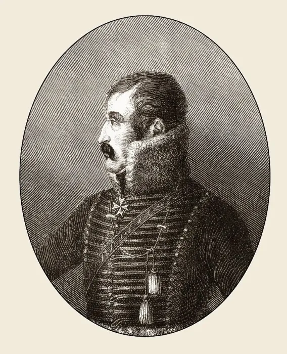Framed Print : Ferdinand Baptista von Schill, 1776 - 1809