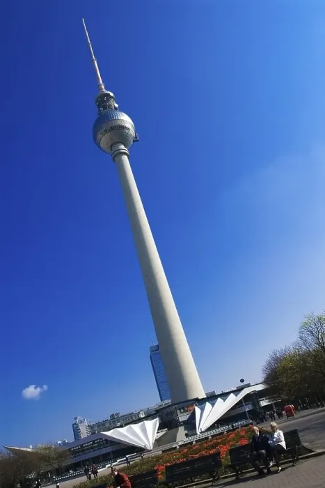Framed Print : Fernsehturm, television tower on Alexanderplatz Square Framed Print : Fernsehturm, television tower on Alexanderplatz Square
