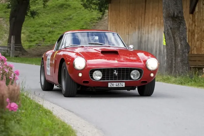 Framed Print : Ferrari 250 GT SWB, vintage car