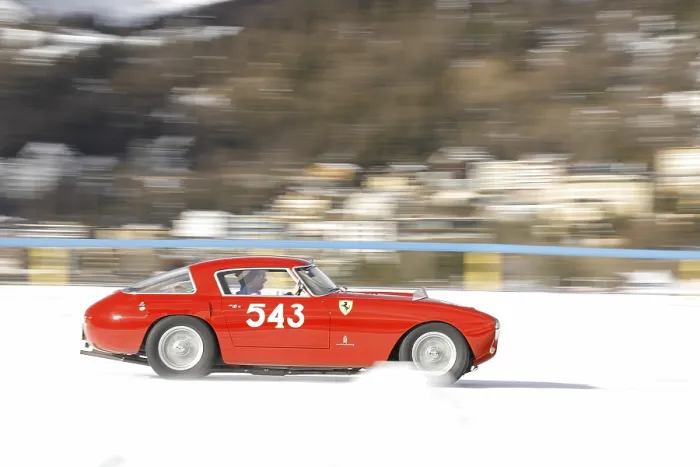 Framed Print : Ferrari 250 MM on the frozen lake Framed Print : Ferrari 250 MM on the frozen lake