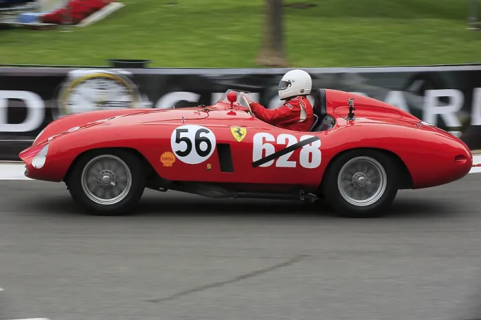 Framed Print : Ferrari 500 Mondial, driver Michael Roder