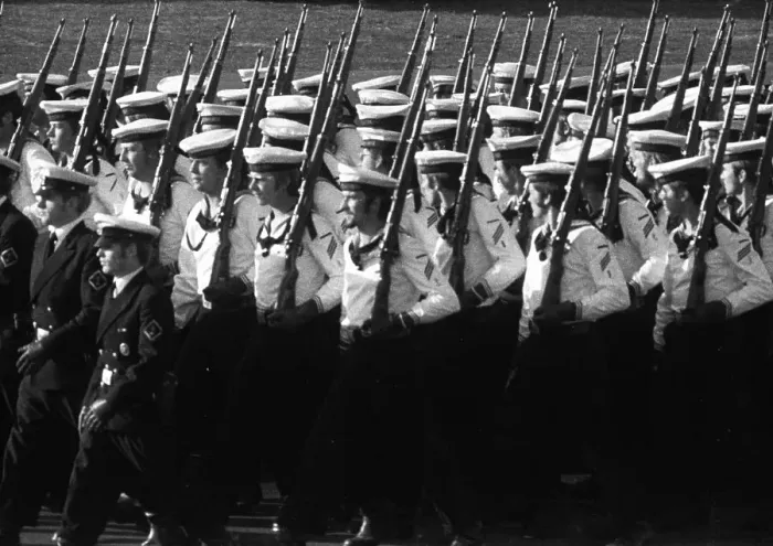 Framed Print : The field parade, a weapons display by all units of the Bundeswehr and NATO on 22 March 1972 in Wunstorf Framed Print : The field parade, a weapons display by all units of the Bundeswehr and NATO on 22 March 1972 in Wunstorf