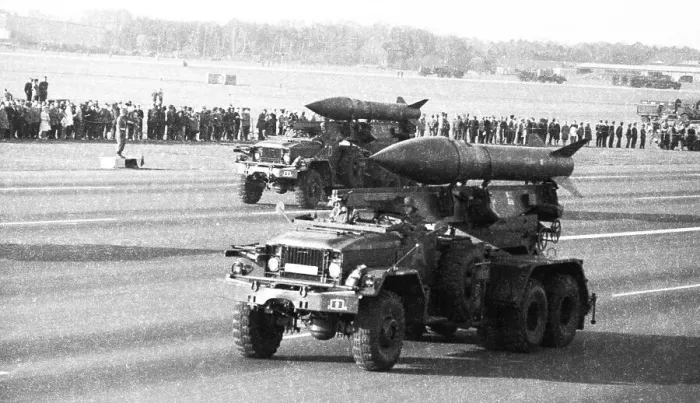 Framed Print : The field parade, a weapons display by all units of the Bundeswehr and NATO on 22 March 1972 in Wunstorf