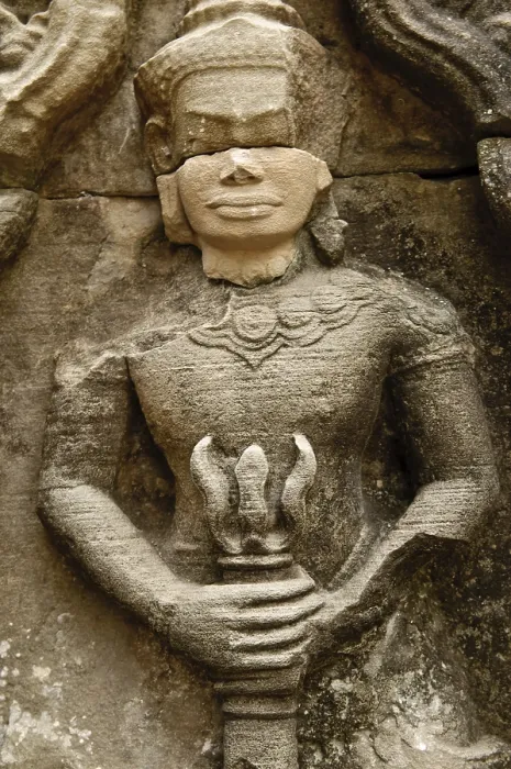 Framed Print : Figure, Ta Som, Angkor Wat complex
