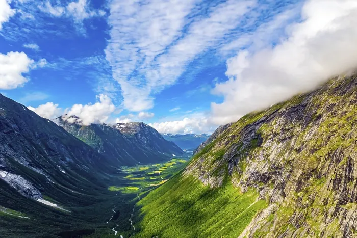 Framed Print : Filming from a drone. Summer trip to Norway