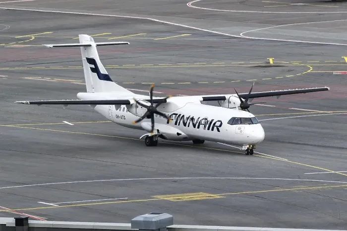 Framed Print : A Finnair ATR 72-500 aircraft, registration OH-ATG Framed Print : A Finnair ATR 72-500 aircraft, registration OH-ATG