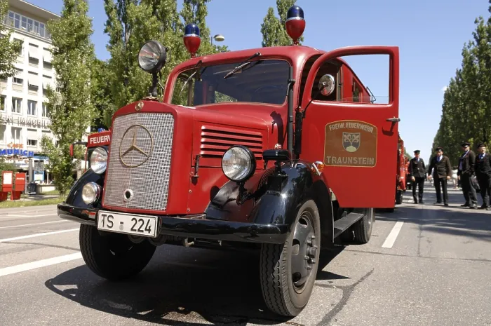 Framed Print : Fire brigade nostalgia, old fire engine Framed Print : Fire brigade nostalgia, old fire engine