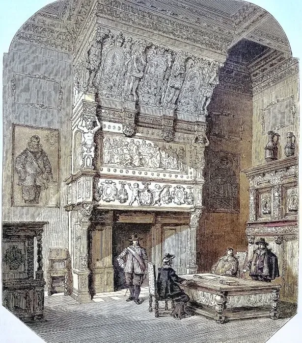 Framed Print : Fireplace in the wedding room of the Stadhuis Framed Print : Fireplace in the wedding room of the Stadhuis