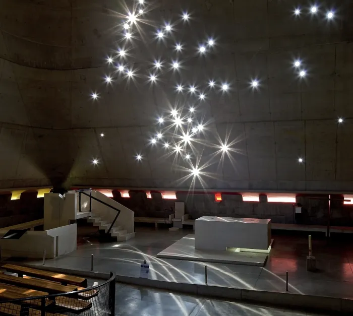 Framed Print : Firminy, Church of St Pierre, Le Corbusier Posthumous