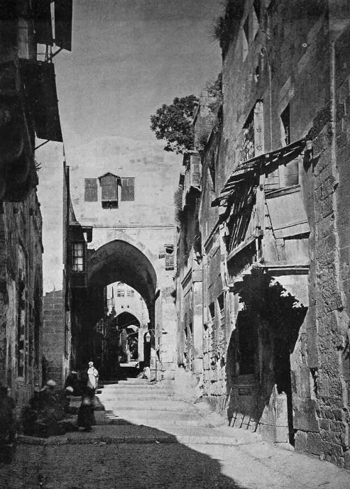 Framed Print : One of the first autotypes of Bab el Khabil