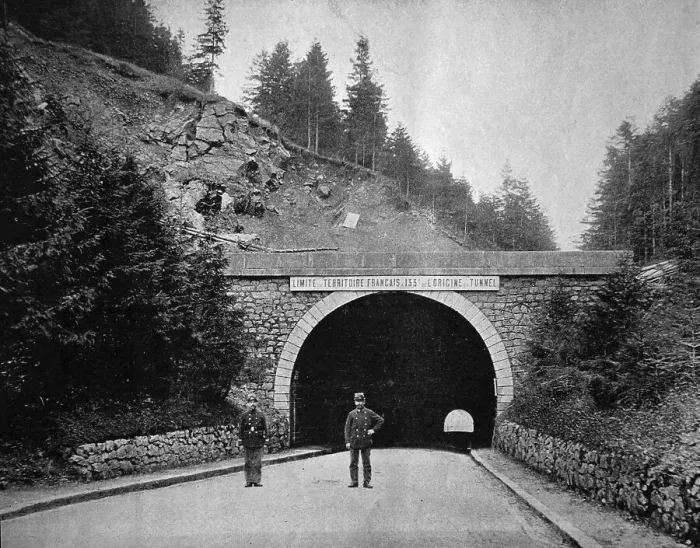 Framed Print : One of the first autotypes of Le Col de Bussang