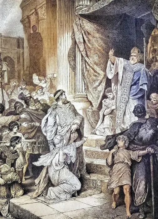 Framed Print : The first banishment of a prince from the church