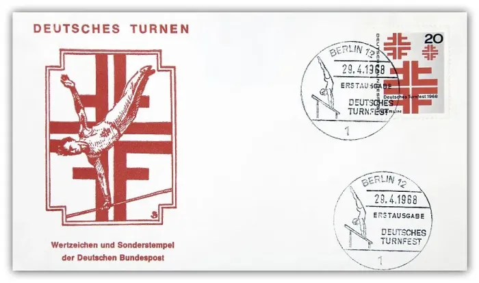 Framed Print : First day cover, Deutsches Turnfest Framed Print : First day cover, Deutsches Turnfest