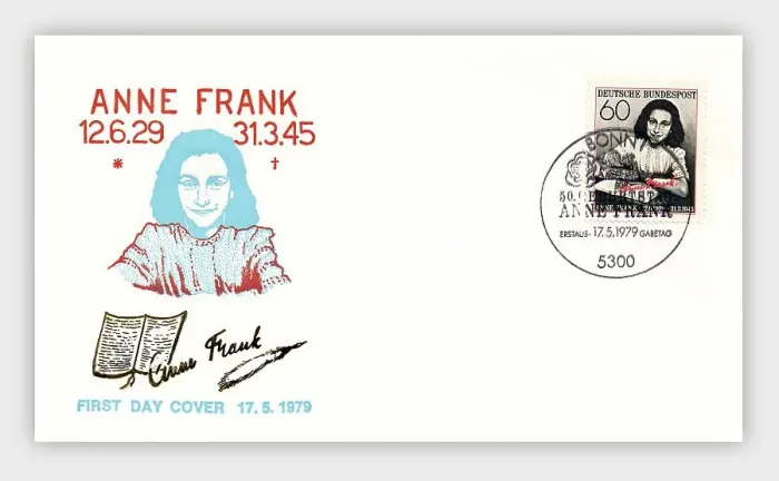 Framed Print : First day cover of the German Federal Post Office