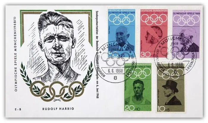 Framed Print : First day cover, Munich Olympic Games Framed Print : First day cover, Munich Olympic Games