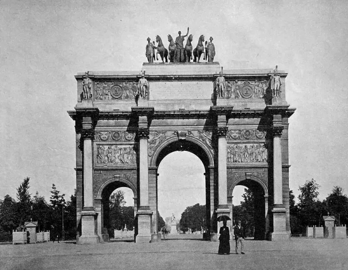 Framed Print : One of the first halftones, Arc de Triomphe in Paris Framed Print : One of the first halftones, Arc de Triomphe in Paris