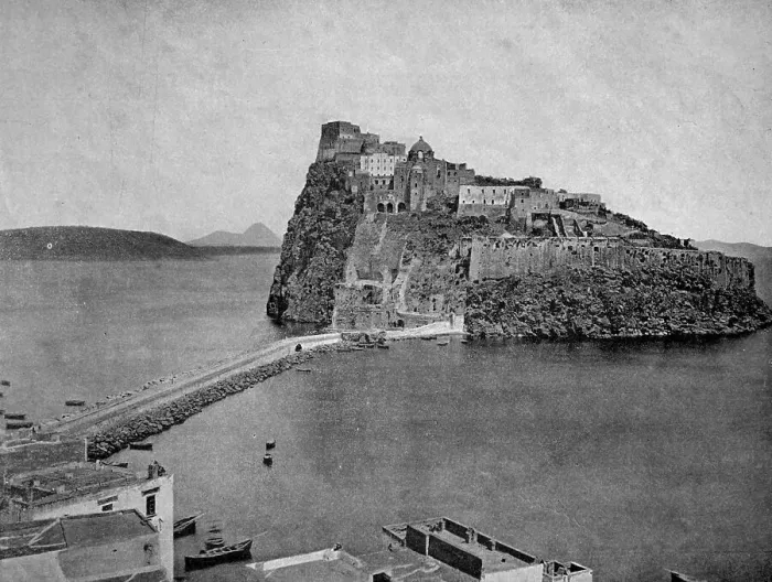 Framed Print : One of the first halftones, Ischia island