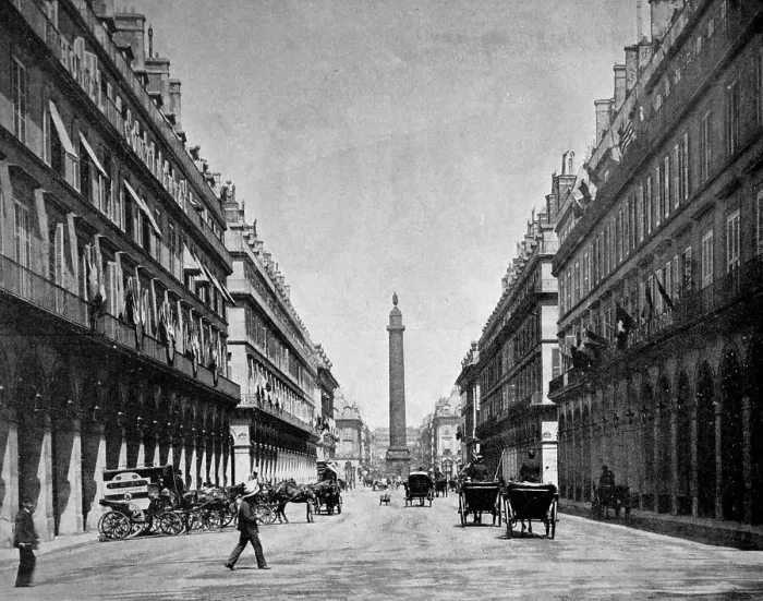 Framed Print : One of the first halftones, Rue Castiglione street