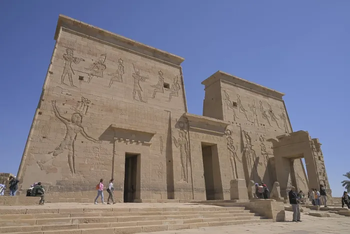 Framed Print : First pylon, Temple of Isis, Philae temple complex Framed Print : First pylon, Temple of Isis, Philae temple complex