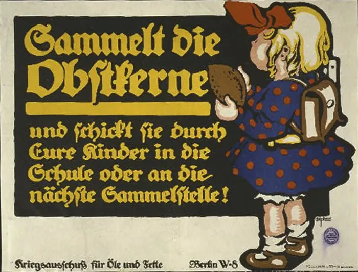 Framed Print : First World War 1914-1918 German poster with the request to save fruit stones Framed Print : First World War 1914-1918 German poster with the request to save fruit stones