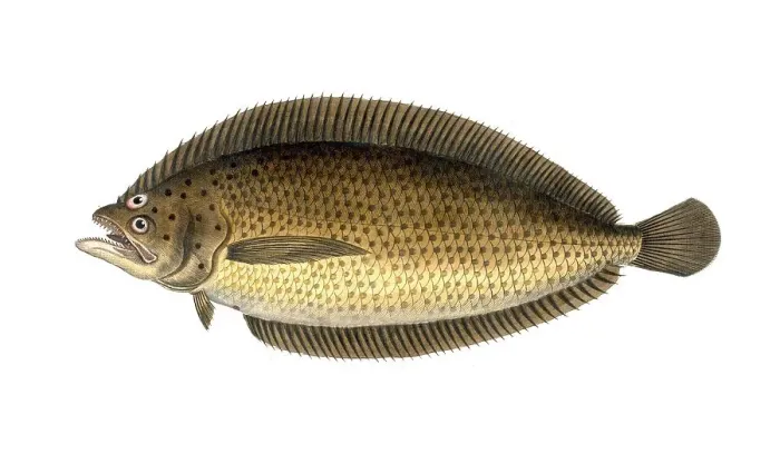 Framed Print : Fish, Fishes, Citharus linguatula, Large-scaled plaice, the spotted flounder or Atlantic spotted flounder, Historical, digitally restored reproduction from a 19th century original, Record date not stated Framed Print : Fish, Fishes, Citharus linguatula, Large-scaled plaice, the spotted flounder or Atlantic spotted flounder, Historical, digitally restored reproduction from a 19th century original, Record date not stated