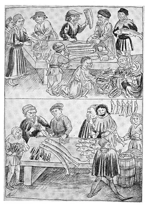 Framed Print : Fish trade, market, in Constance on Lake Constance Framed Print : Fish trade, market, in Constance on Lake Constance