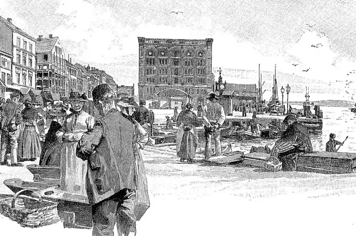 Framed Print : Fisheries, the fresh fish market Framed Print : Fisheries, the fresh fish market