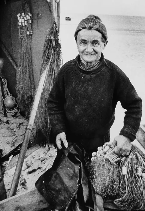 Framed Print : Fisherman, circa 1978, Ahrenshoop