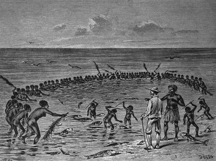 Framed Print : Fishermen fishing on the Samoan Islands Framed Print : Fishermen fishing on the Samoan Islands