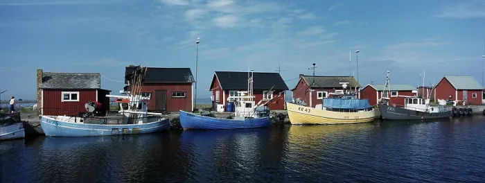 Framed Print : Fishing harbour, Oland, Sweden Fishing harbour Framed Print : Fishing harbour, Oland, Sweden Fishing harbour