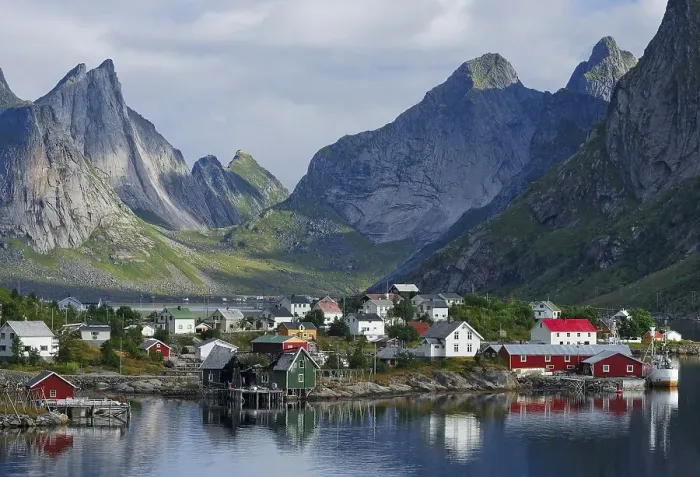 Framed Print : Fishing village Reine, Moskenes