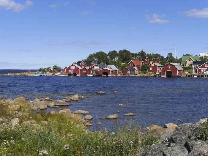 Framed Print : Fishing village Ronnskar