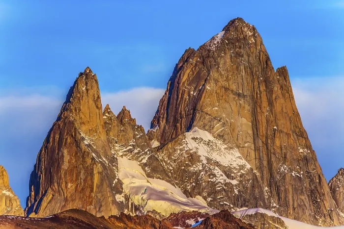 Framed Print : Fitzroi or Chaltel - mountain peak in Patagonia in the border area between Chile and Argentina