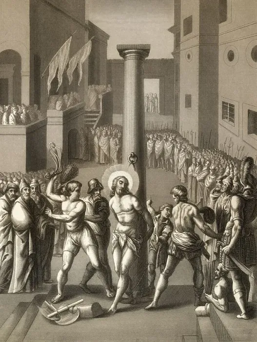 Framed Print : The Flagellation of Christ, New Testament Framed Print : The Flagellation of Christ, New Testament