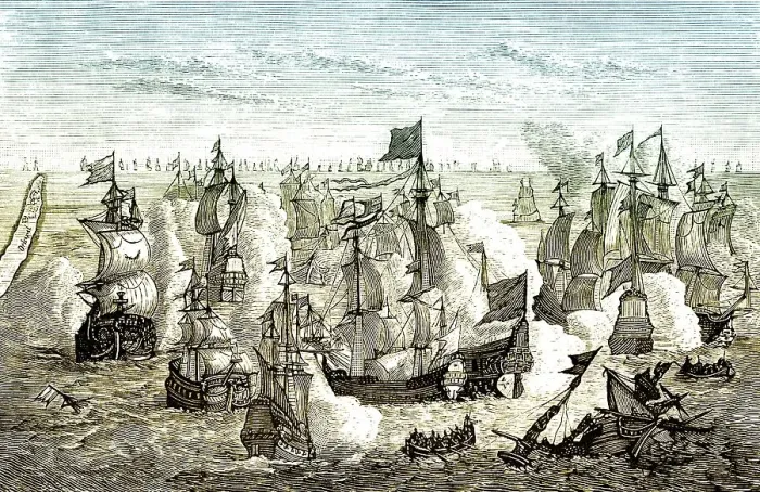 Framed Print : The fleet of Emperor Charles V Framed Print : The fleet of Emperor Charles V