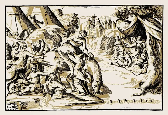 Framed Print : Flight of Cloelia, 16th century