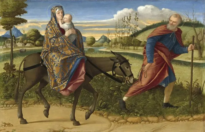 Framed Print : The Flight into Egypt, by Vittore Carpaccio
