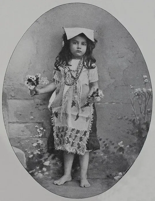 Framed Print : Flower Girl in Italy, 1888, History
