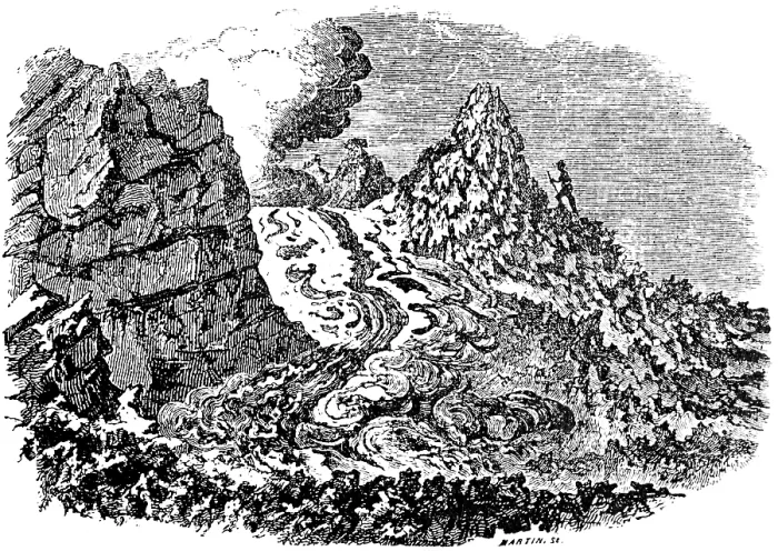 Framed Print : Flowing lava flow after the eruption of Vesuvius Framed Print : Flowing lava flow after the eruption of Vesuvius