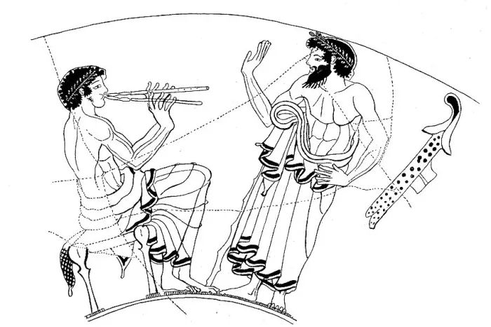 Framed Print : Flute lessons, pupil and teacher