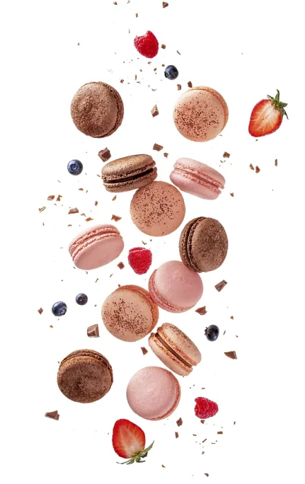 Framed Print : Fly french macarons