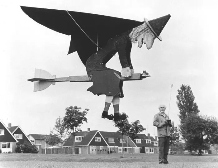 Framed Print : Flying Witch, England, Great Britain