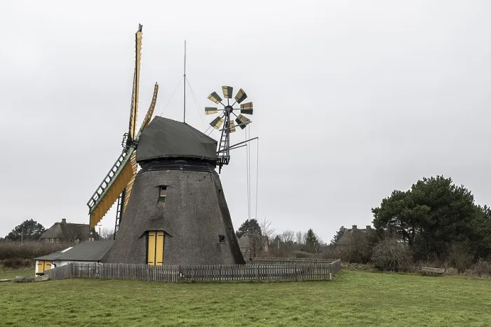 Framed Print : Fog windmill, Amrum, Schleswig-Holstein, Germany