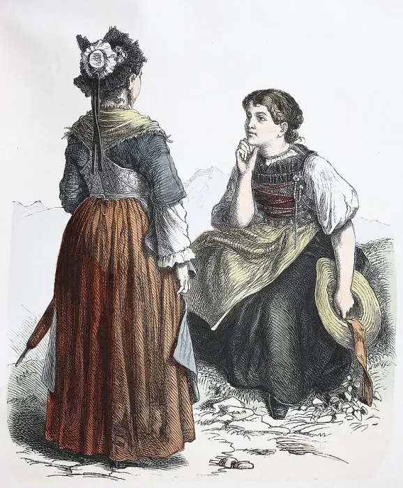 Framed Print : Folk Costume, Clothing, History of Costumes Framed Print : Folk Costume, Clothing, History of Costumes