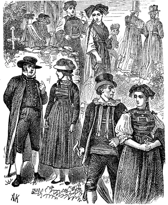 Framed Print : Folk costumes from the Black Forest Framed Print : Folk costumes from the Black Forest