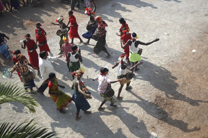 Framed Print : Folk Dance, India