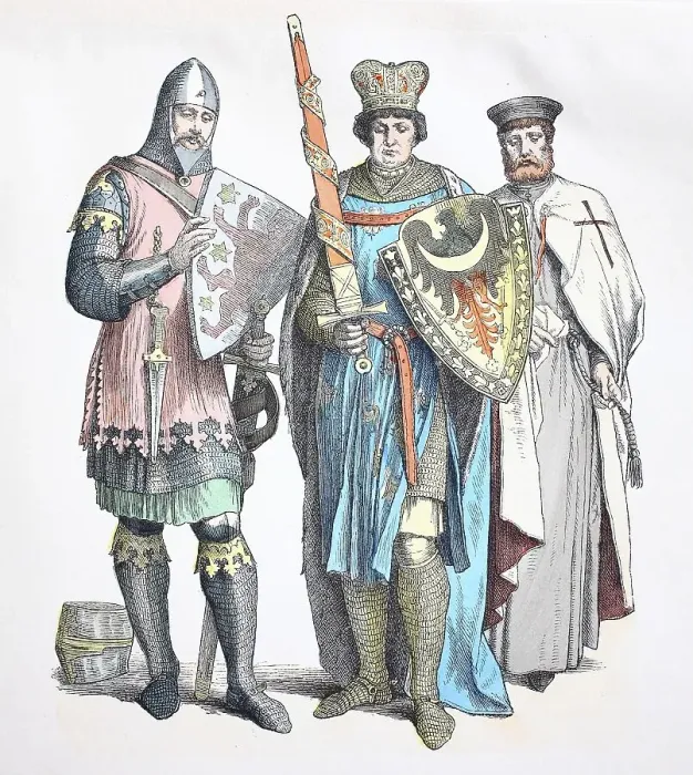 Framed Print : Folk traditional costume, clothing