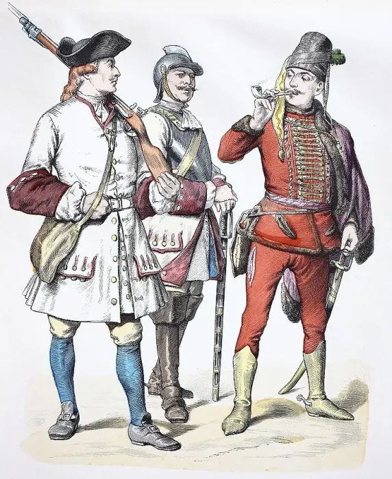 Framed Print : Folk traditional costume, clothing