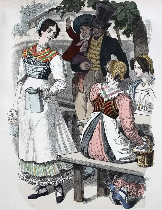 Framed Print : Folk traditional costume, clothing