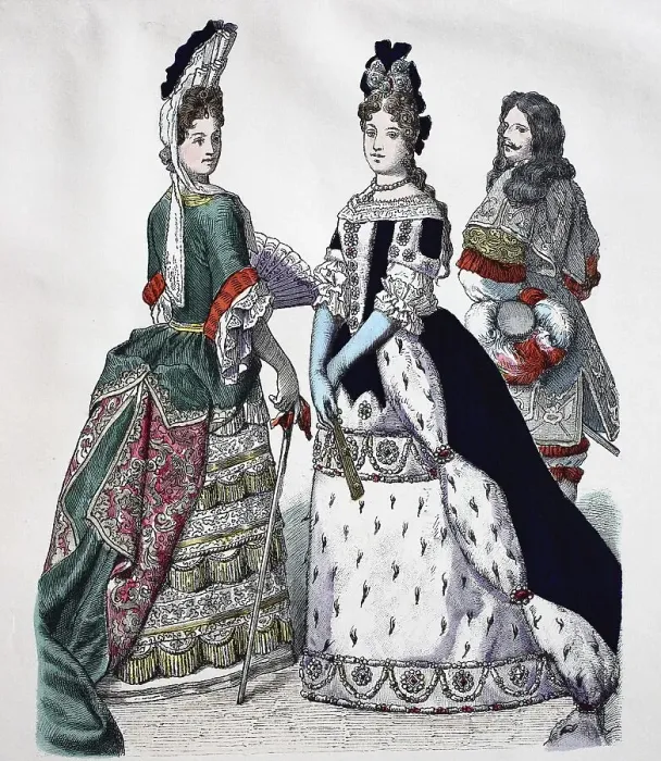 Framed Print : Folk traditional costume, clothing